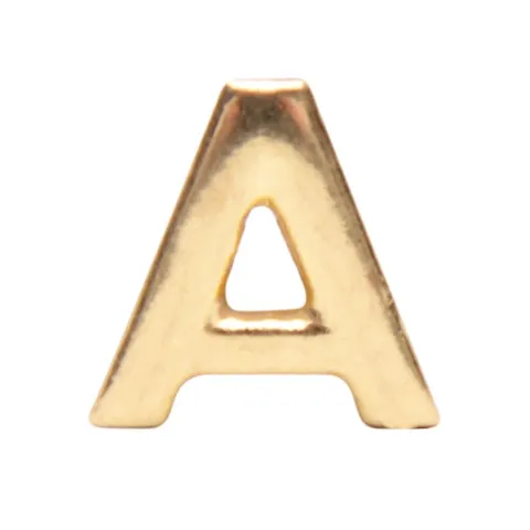 A - Letra Metal para Calcinha Personalizável – Letra A