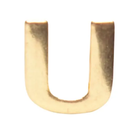 U - Letra Metal para Calcinha Personalizável (U)