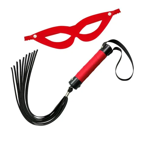 Kit 2 – Chicote e Máscara Tiazinha – Vermelho