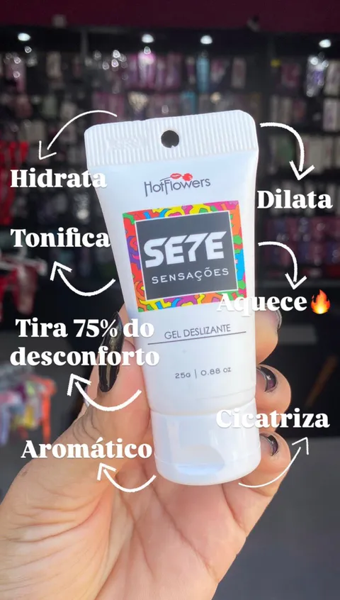 Gel Deslizante Sete Sensações 25 g – Hot Flowers