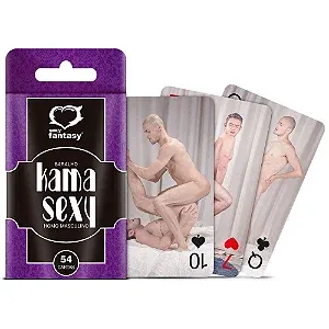 Baralho Homo Masculino Kama Sexy com 54 Cartas – Sexy Fantasy