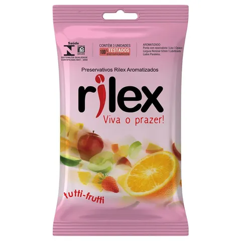 Preservativo Aromático Tutti-Fruit C/ 3 Un – Rilex