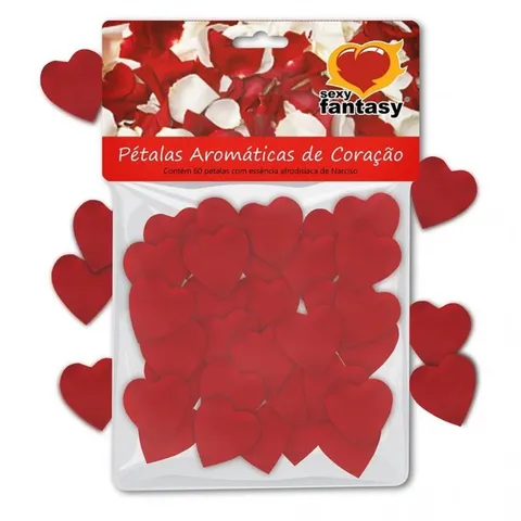 Pétalas Perfumadas 60 Unidades Coração – Sexy Fantasy