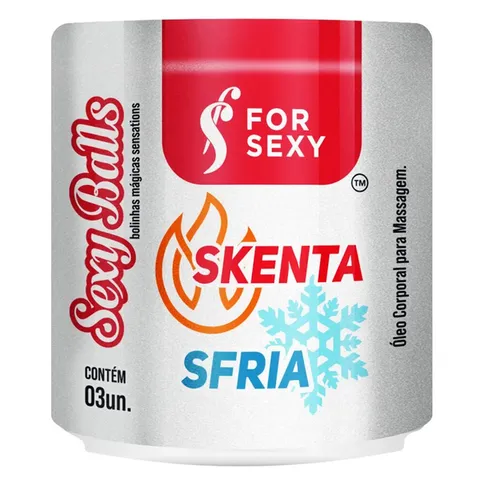 Bolinha Skenta Sfria ( Esquenta, Esfria ) 03 Unidades - For Sexy