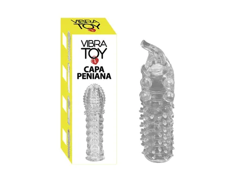 Capa Peniana Pérola com Detalhe na Ponta em Silicone – Vibratoy
