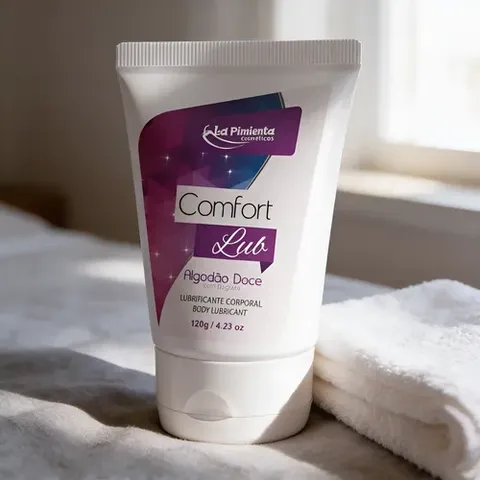 Comfort Lub Lubrificante Corporal de Algodão Doce 120 g – La Pimienta