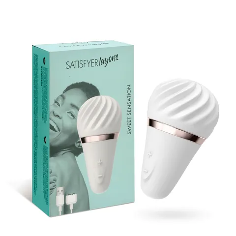 Vibrador Satisfyer Layons Sweet Sensation Estimulador Clitoriano em Formato de Sorvete intt - recarregável