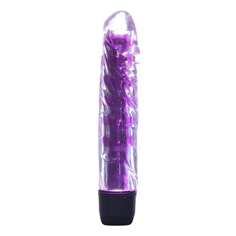 Vibrador Translúcido com Glande Multivelocidades – rosa