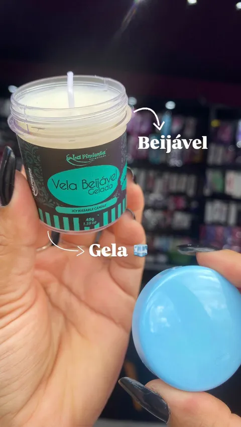 Vela Beijável Ice Menta 45 g – La Pimienta