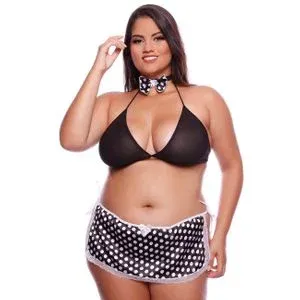 Fantasia Plus Size Garçonete Mil Toques - GG