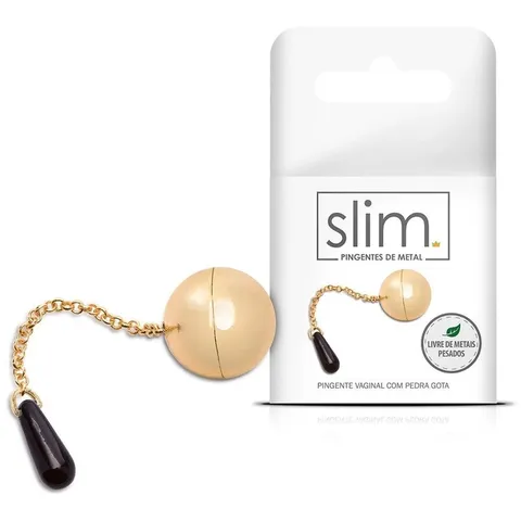 Pingente Vaginal Metal com Pedra Gota 2,4 cm 25 g – Sexy Fantasy