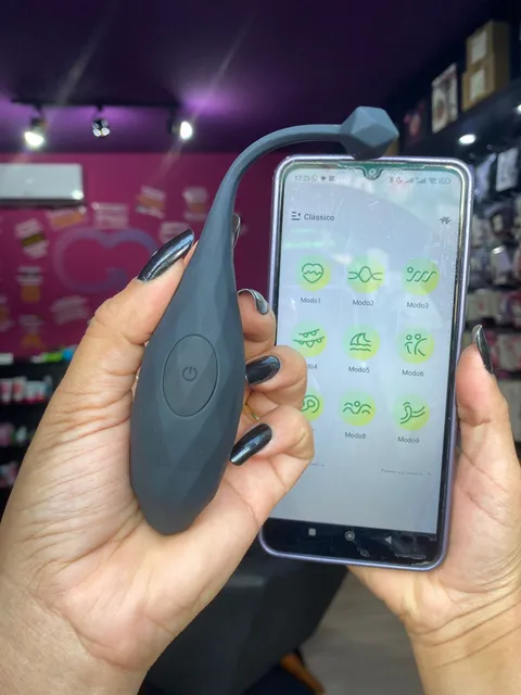 Cápsula vibratória por aplicativo Diamond 09 intensidades – recarregável