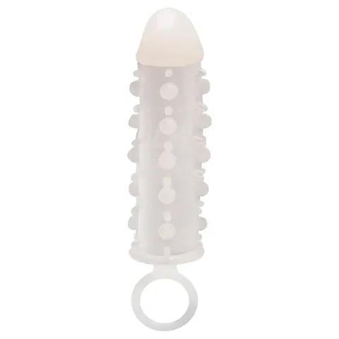 Capa Peniana 14 x 3 cm Estimuladora c/ anel escrotal – Fosforescente
