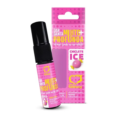 Garganta Muito Mais Profunda Ice Dessensibilizante em Spray Beijável 15 ml – Sexy Fantasy – Ref. SKU-230205