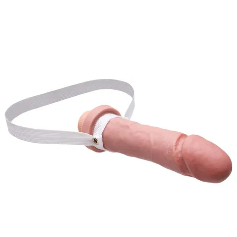 Capa Peniana Realística com Vibrador Hot Flowers 16 x 4 cm