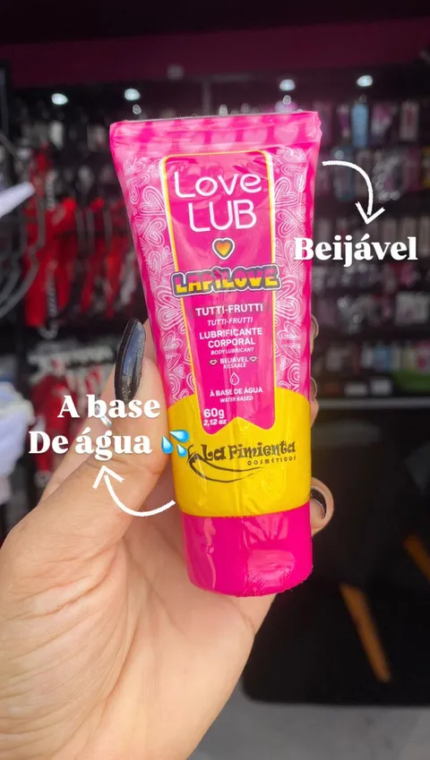 Love Lub Bubbalove (tutti-frutti) Lubrificante Beijável 60 g – La Pimienta