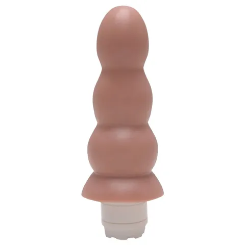 Plug Anal Vibrador Interno 16 x 4,5 cm – bege