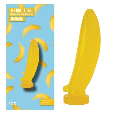 Pênis de Borracha Maciço K-Fruit banana Toys