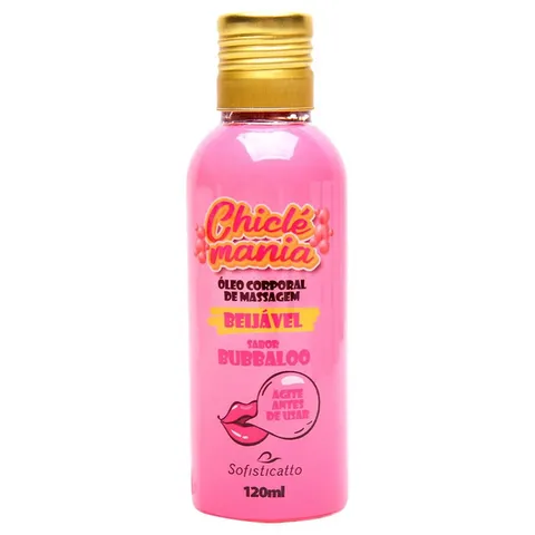 Chiclé Mania Óleo Corporal Beijável 120 ml – Sofisticatto