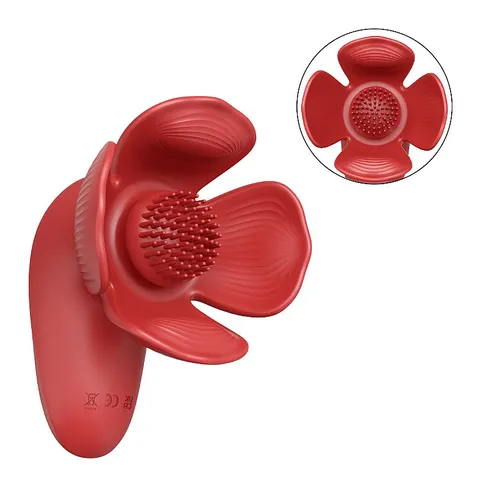 Vibrador de Seios e clitóris em formato de Rosa Vecna - 10 intensidades – recarregável