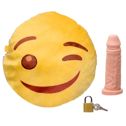 Pelúcia Emoji Piscadinha com Prótese 16 x 3,5 cm
