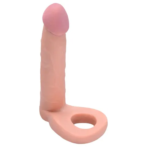 Anel Companheiro 14 x 2,9 Silicone – beje com a glande rosada