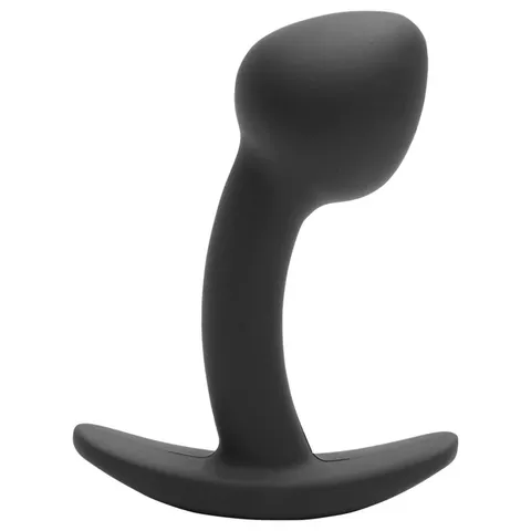 Plug Anal Curvado Silicone – Tamanho P