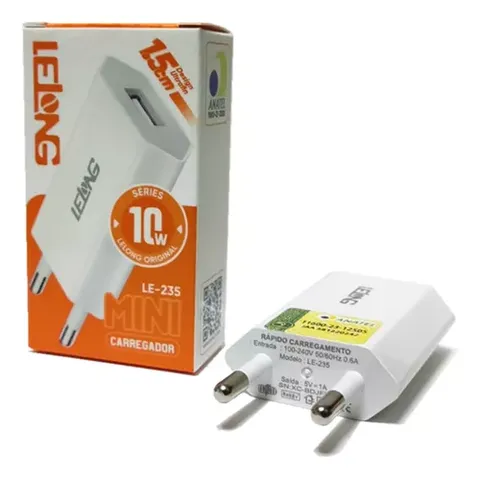 Carregador Tomada Plug Fonte Usb 1a 5v Bivolt Original