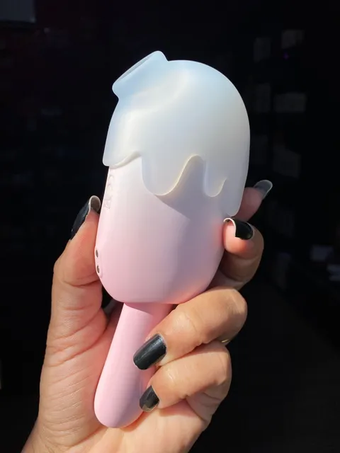 Vibrador Pulsação Formato de Sorvete Bite Me – recarregável