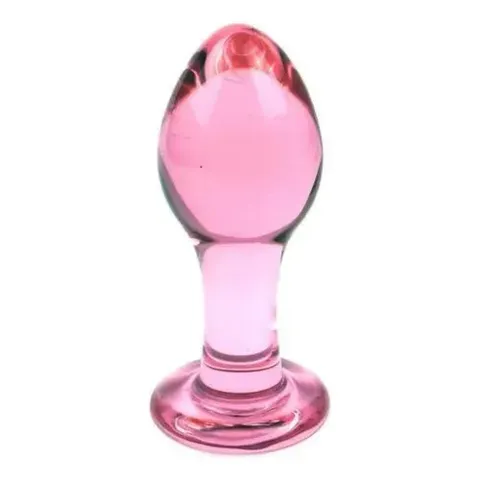 Plug Anal de Vidro – Tamanho M – rosa