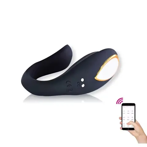 vibrador de casal -por aplicativo de celular com 9 intensidades – recarregável