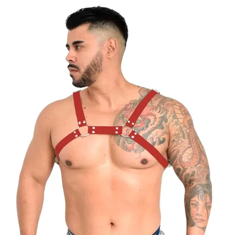 Arreio Harness Sensual Isaac – vermelho