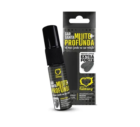 Garganta Muito Mais Profunda Ice Dessensibilizante em Spray Beijável 15 ml – Sexy Fantasy – Ref. 95636