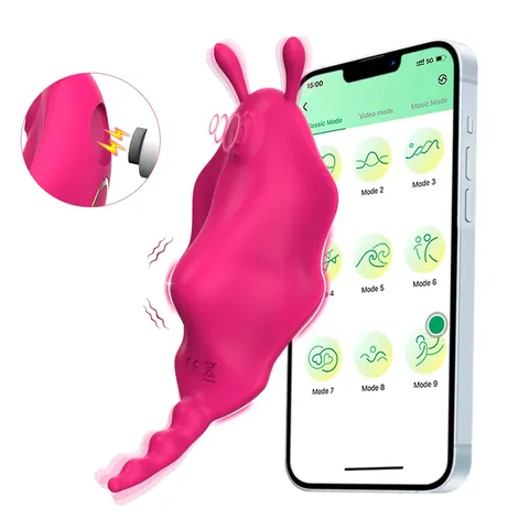 Vibrador de casal -Vibro de Calcinha Borboleta com Imã – recarregavel