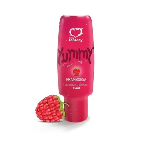 Gel Comestível Yummy Framboesa 15 ml – Sexy Fantasy