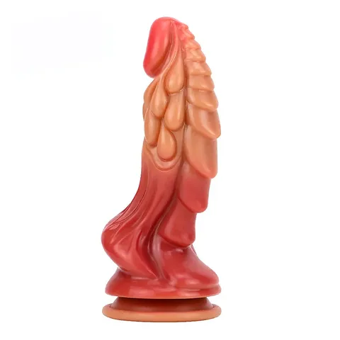 Pênis Texturizado em Silicone com Ventosa 22 x 5 cm