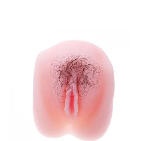 Masturbador Vagina com Pelos Pubianos e Cápsula Vibratória