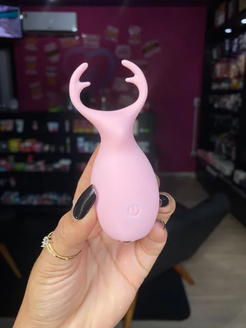 Mini Vibrador Recarregável Formato Alce 10 intensidades