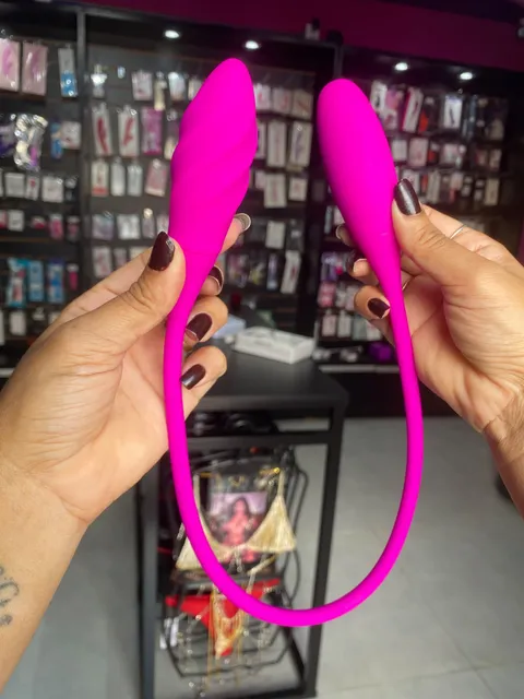 Vibrador Duplo snaky vibe 7 intensidades - recarregável