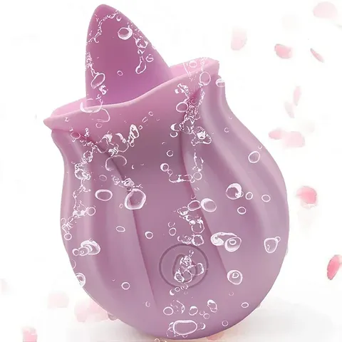 Vibrador de clitóris com lingua – recarregáveis