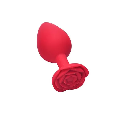 Plug Anal Silicone em forma de Rosa 10 x 4 cm – Tamanho G