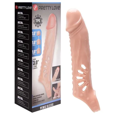 Capa Peniana 24 cm Extensor na Ponta – Pretty Love