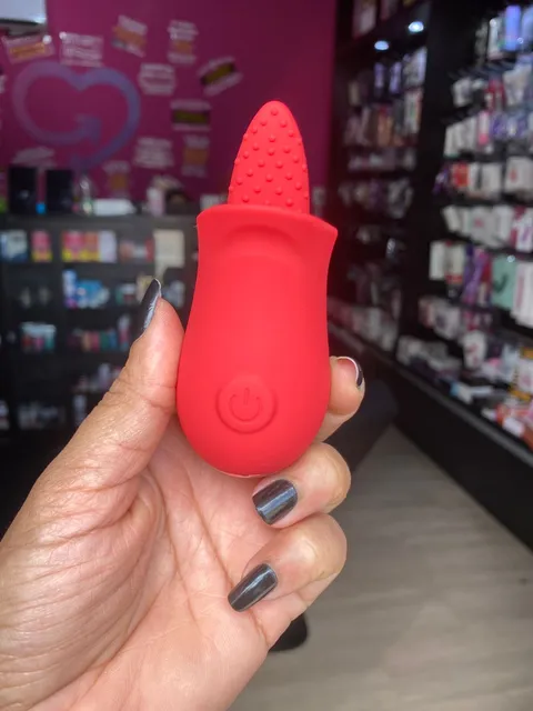 Vibrador de clitóris com lingua – recarregável