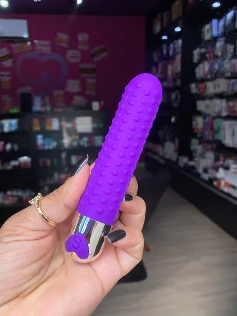 Vibrador personal com textura 12 intensidades – recarregável – Ref. 109944