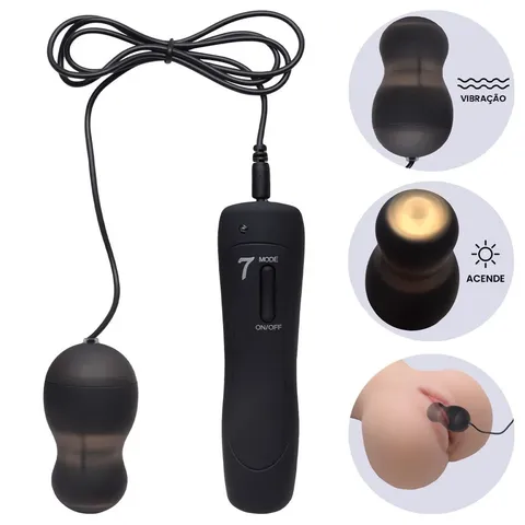 Bullet 7 Vibrações Flashing – pilha