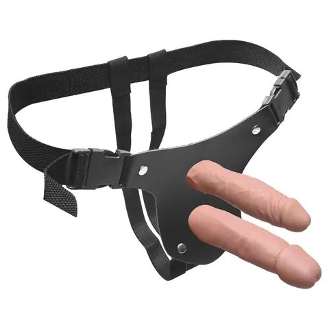 Cinta Dupla com 02 Pênis 15,5 e 17 cm