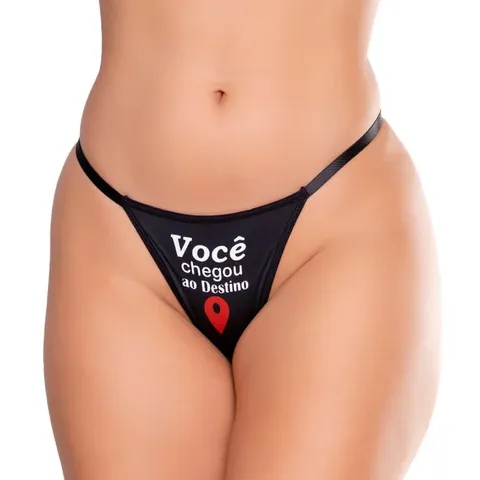 Calcinha Sexy com Frase Você Chegou ao Destino