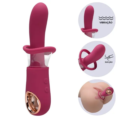 Vibrador e Sugador 10 Modos Youvibe – recarregável
