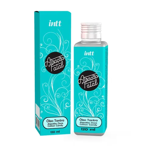 Atração Fatal Óleo para Massagem Tantra Aroma Algodão Doce 120 ml – Intt – Ref. 115390
