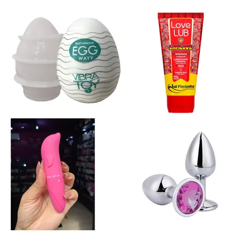 egg + lubrificante + plug + golfinho (P)